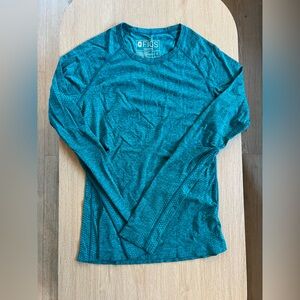 FIGS Carribean Blue Salta Longsleeve Underscrub